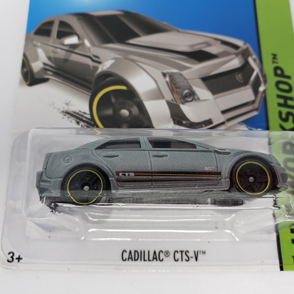 Hot Wheels Cadillac CTS-V #1 HW Workshop Silver Kmart Exclusive - Picture 4 of 9